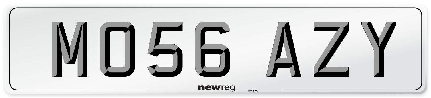 MO56 AZY Number Plate from New Reg
